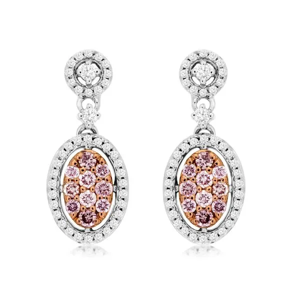 14K Pink Diamond and Diamond Earring Kiefer Jewelers Lutz, FL