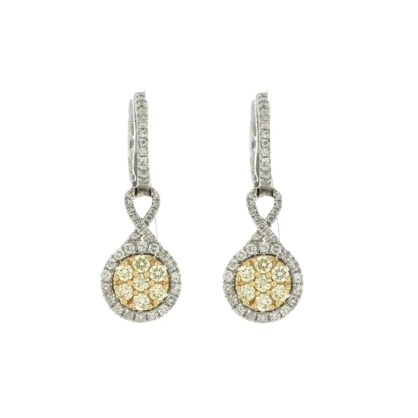 14K Yellow Diamond and Diamond Earring Kiefer Jewelers Lutz, FL