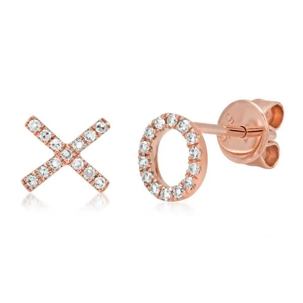 Shy Creation Diamond XO Earrings Kiefer Jewelers Lutz, FL