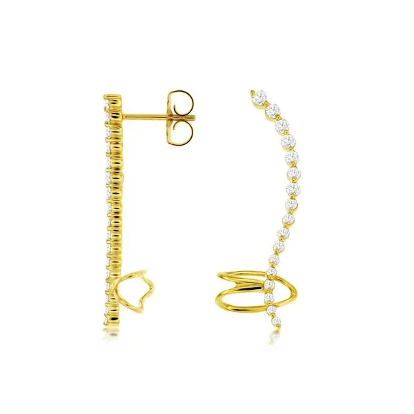 14K Diamond Drop Earring Kiefer Jewelers Lutz, FL