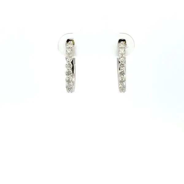 14K Diamond Hoop Earrings Kiefer Jewelers Lutz, FL