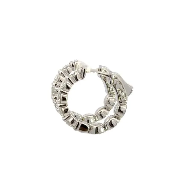 14K Diamond Huggie Earring Image 2 Kiefer Jewelers Lutz, FL