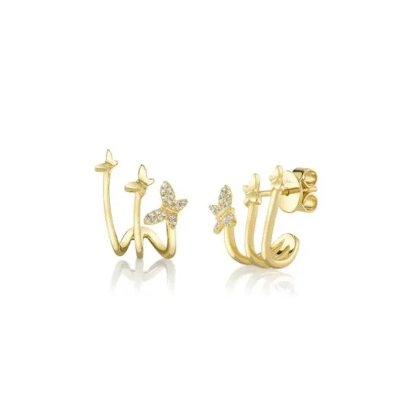 14K Diamond Butterfly Earring by Shy Creation Kiefer Jewelers Lutz, FL