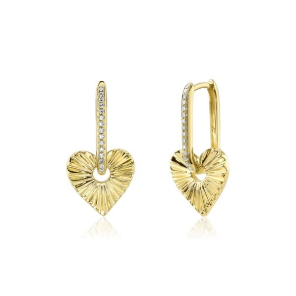 14K Diamond Heart Earring by Shy Creation Kiefer Jewelers Lutz, FL