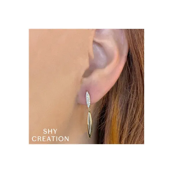 14K Diamond Pave Earring by Shy Creation Image 2 Kiefer Jewelers Lutz, FL