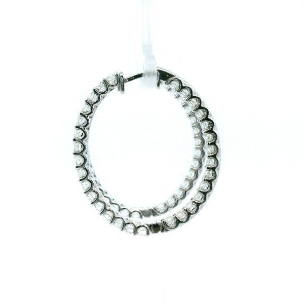 5ctw Diamond Hoops Image 4 Kiefer Jewelers Lutz, FL