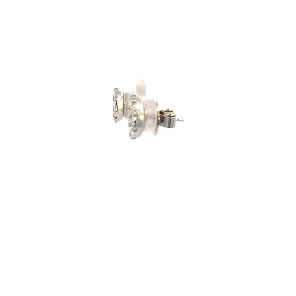 14KW 2CTW Diamond Cluster Stud Earrings Image 4 Kiefer Jewelers Lutz, FL