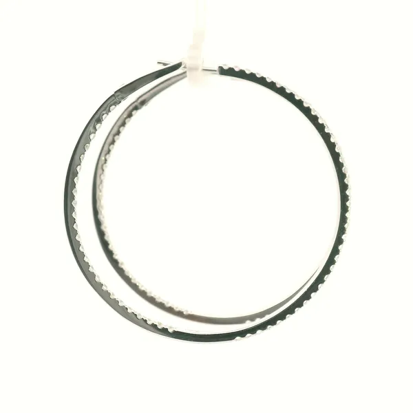 18KW Inside/Outside Diamond Hoop Earrings Image 3 Kiefer Jewelers Lutz, FL