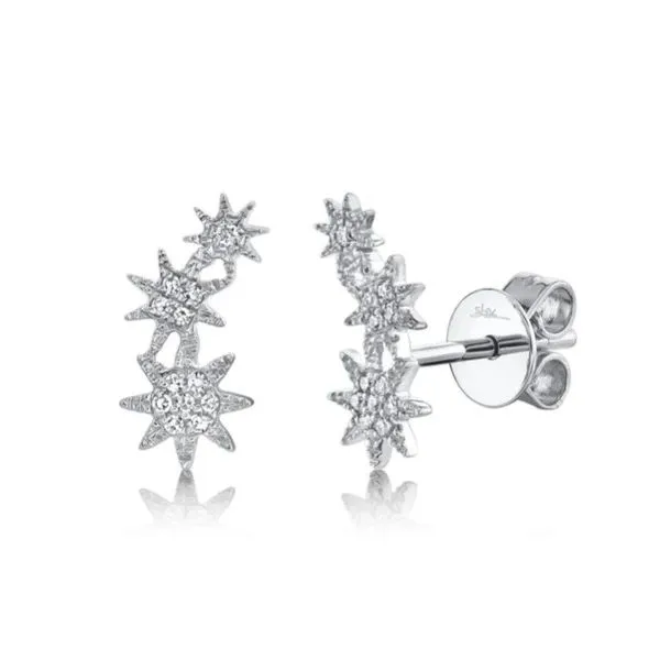 14K Diamond Star Stud Earring by Shy Creation Kiefer Jewelers Lutz, FL