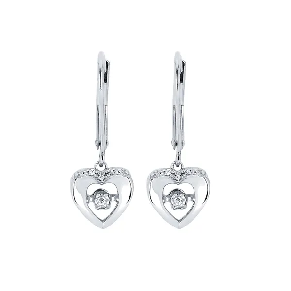 Diamond Heart Earrings Kiefer Jewelers Lutz, FL