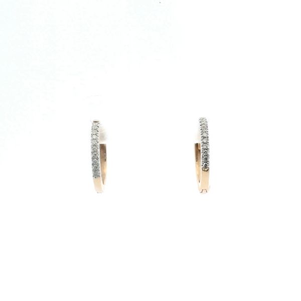 10KY 0.05CTW Diamond Huggie Hoops Earrings Kiefer Jewelers Lutz, FL
