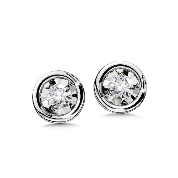 14KW .10CTW Diamond Stud Earrings Kiefer Jewelers Lutz, FL