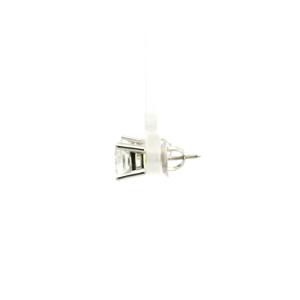 14KW 1.81CTW Princess Cut Diamond Stud Earrings Image 4 Kiefer Jewelers Lutz, FL
