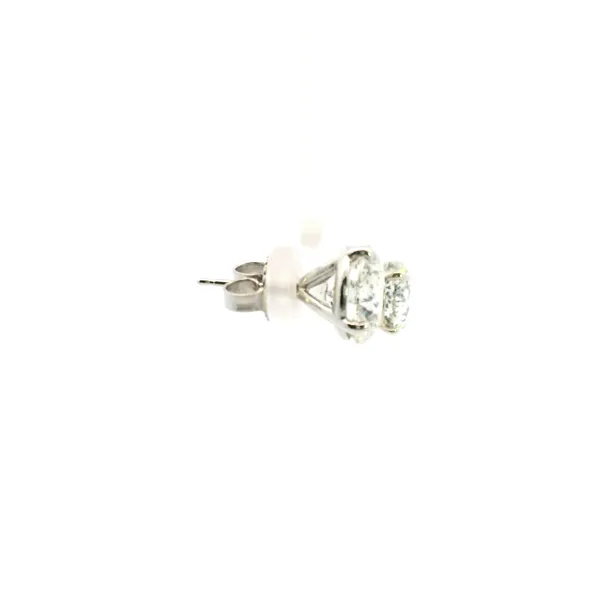 14KW 6.12CTW Diamond Stud Earrings Image 3 Kiefer Jewelers Lutz, FL