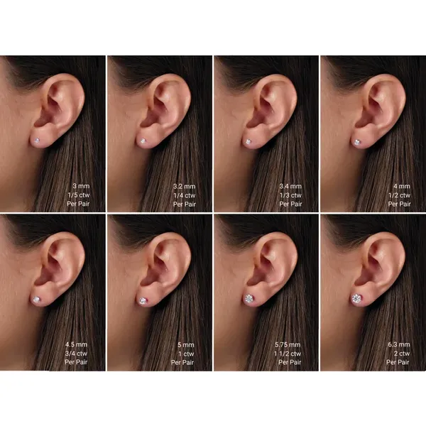 Diamond Stud Earrings Image 2 Kiefer Jewelers Lutz, FL