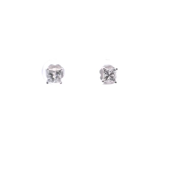 14KW 0.85CTW Princess Cut Diamond Stud Earrings Kiefer Jewelers Lutz, FL