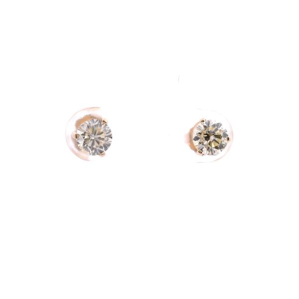 14KY 1.05CTW Round Diamond Stud Earrings Kiefer Jewelers Lutz, FL