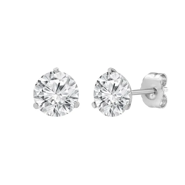 14KW 2.5CTW Lab Grown Martini Set Diamond Stud Earrings Kiefer Jewelers Lutz, FL