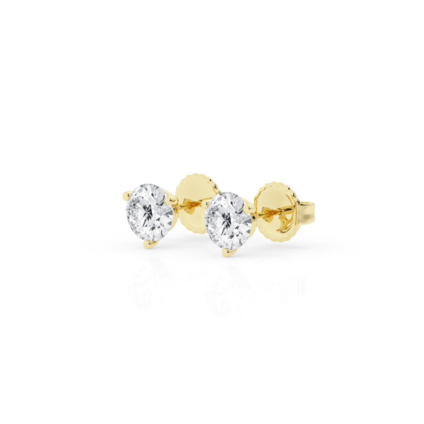14KY 3CTW Lab Grown Diamond Stud Earrings Image 2 Kiefer Jewelers Lutz, FL