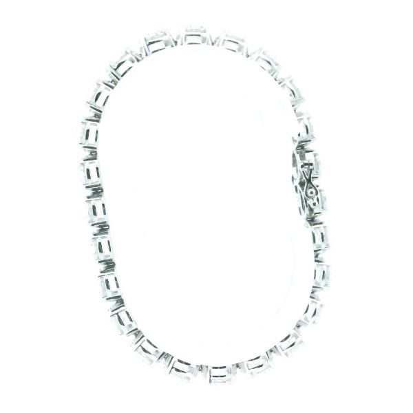 14KW Lab Grown Diamond Tennis Bracelet Image 4 Kiefer Jewelers Lutz, FL
