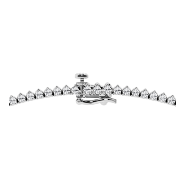 14KW Lab-Grown Diamond Riviera Necklace Image 3 Kiefer Jewelers Lutz, FL