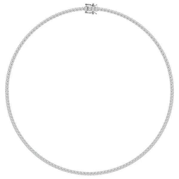 SS 10CTW Lab Grown Diamond Tennis Necklace Image 2 Kiefer Jewelers Lutz, FL