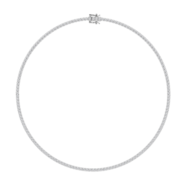 SS 10CTW Lab Grown Diamond Tennis Necklace Image 2 Kiefer Jewelers Lutz, FL