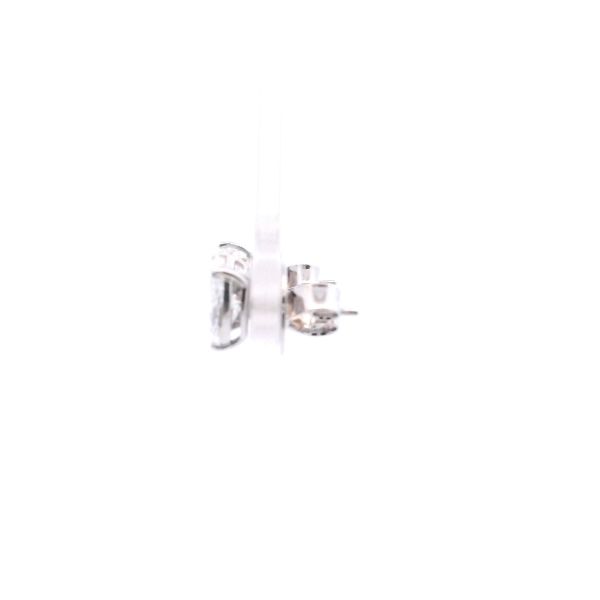 14KW Marquise and Emerald Cut Lab-Grown Diamond Stud Earrings Image 3 Kiefer Jewelers Lutz, FL