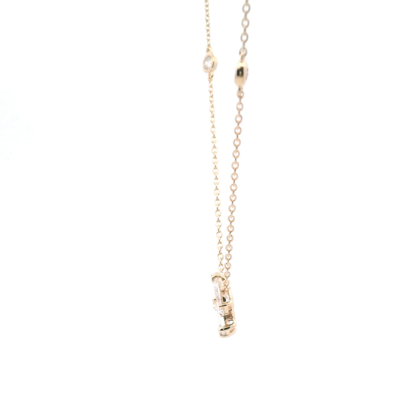 14KY Marquise, Emerald Cut, Pear Shape Lab-Grown Diamond by the Yard Necklace Image 3 Kiefer Jewelers Lutz, FL