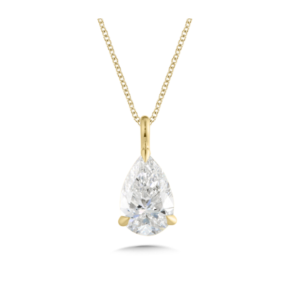 14KY 1.0CTW Lab-Grown Pear Shape Diamond Solitaire Pendant Kiefer Jewelers Lutz, FL