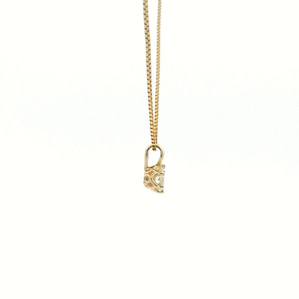 14KY .51CT Diamond Solitaire Pendant Image 3 Kiefer Jewelers Lutz, FL