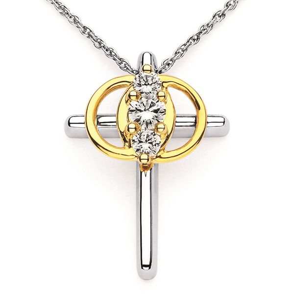 1/2ctw Christian Diamond Marriage Symbol Necklace Kiefer Jewelers Lutz, FL