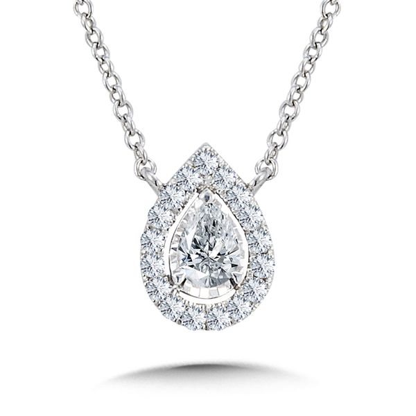 14KW .25ctw Diamond Pear Necklace Kiefer Jewelers Lutz, FL