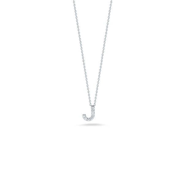 Roberto Coin 18KW Diamond Initial 