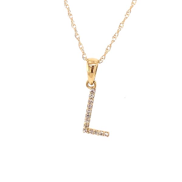 14K Diamond L Necklace Kiefer Jewelers Lutz, FL