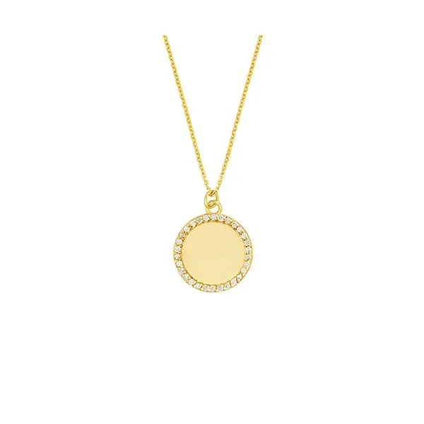 14K Diamond Disk Necklace Kiefer Jewelers Lutz, FL