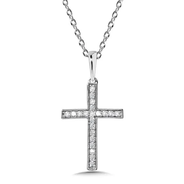 14KW Diamond Cross Necklace Kiefer Jewelers Lutz, FL