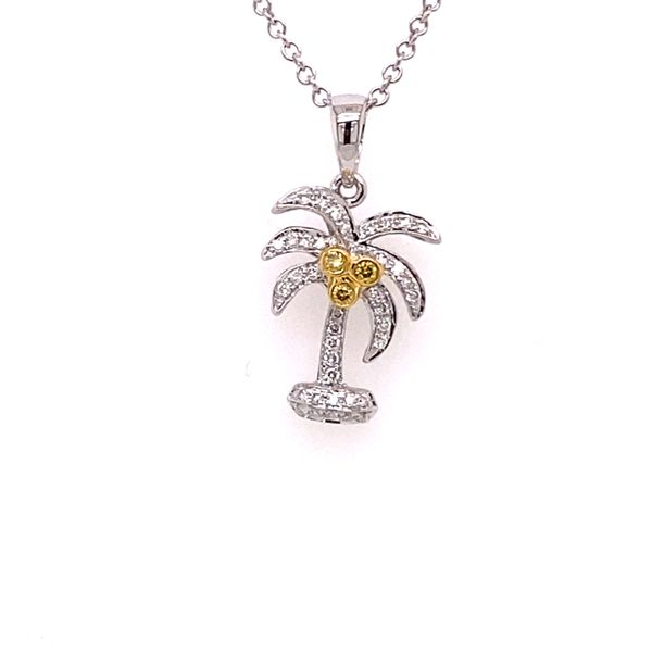 Diamond Palm Tree Necklace Kiefer Jewelers Lutz, FL