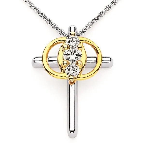 1/10 ctw Christian Diamond Marriage Symbol Necklace Kiefer Jewelers Lutz, FL