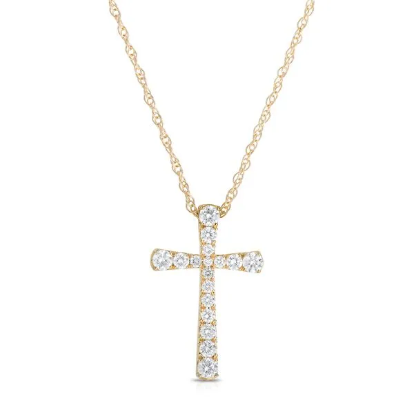 14K .51CTW Medium Diamond Cross Kiefer Jewelers Lutz, FL