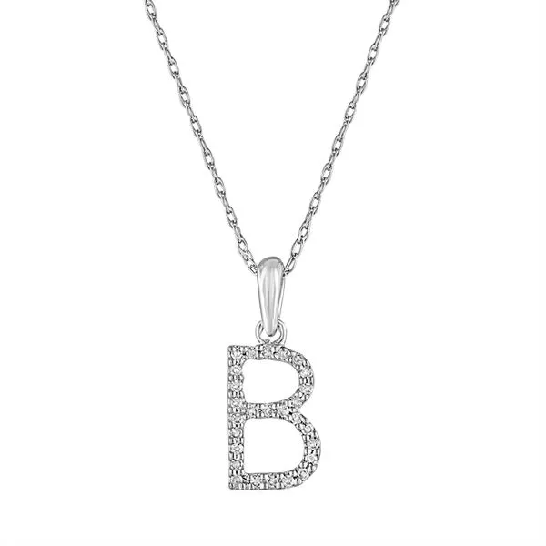 14K Diamond B Necklace Kiefer Jewelers Lutz, FL