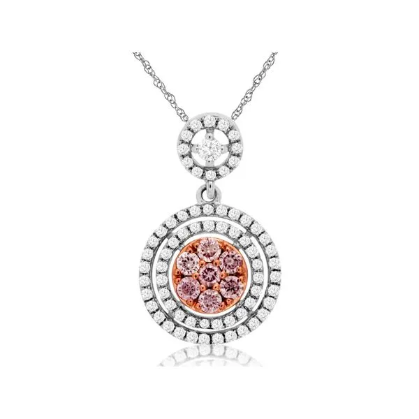 14K Pink Diamond and Diamond Pendant Kiefer Jewelers Lutz, FL