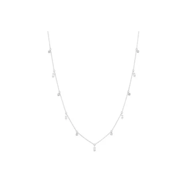 14K Diamond Baguette Necklace by Shy Creation Kiefer Jewelers Lutz, FL