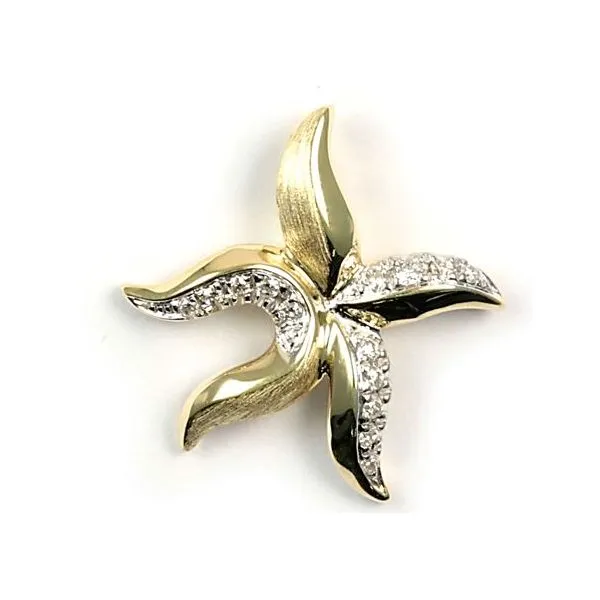 14K Diamond Star Fish Pnd Image 2 Kiefer Jewelers Lutz, FL
