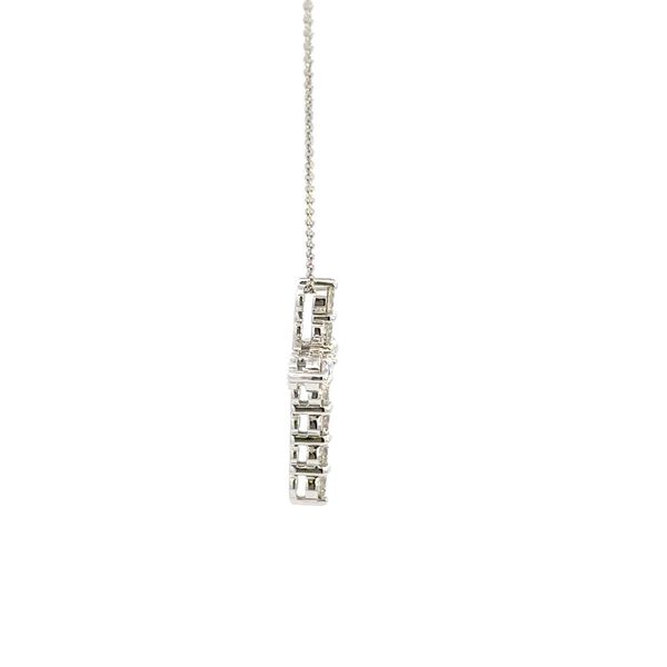 14K .79CTW Diamond Cross Necklace Image 3 Kiefer Jewelers Lutz, FL