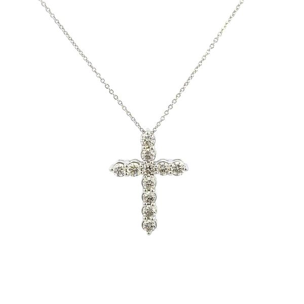 14K .79CTW Diamond Cross Necklace Kiefer Jewelers Lutz, FL