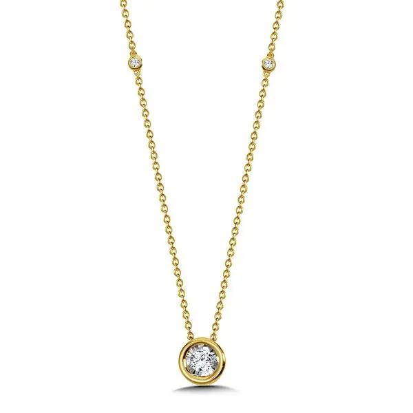 Bezel-Set Diamond Star Solitaire Necklace (1/4 CTW) Kiefer Jewelers Lutz, FL