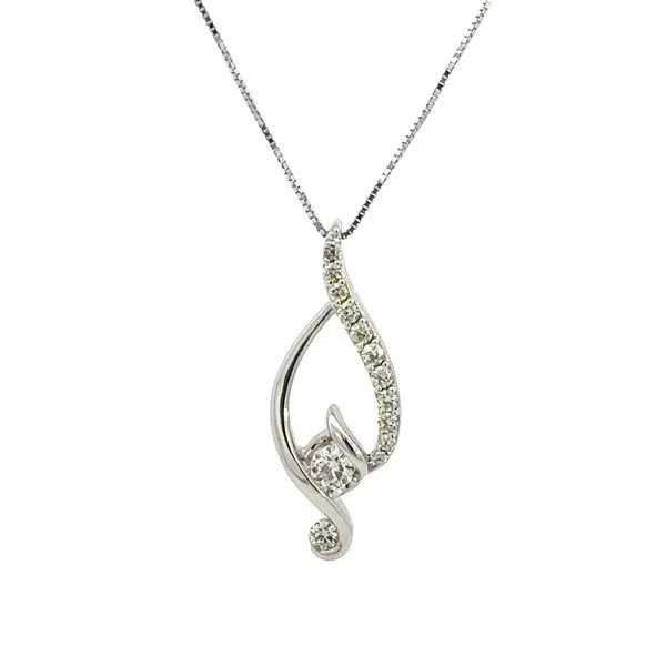 14K Diamond Teardrop Necklace Kiefer Jewelers Lutz, FL