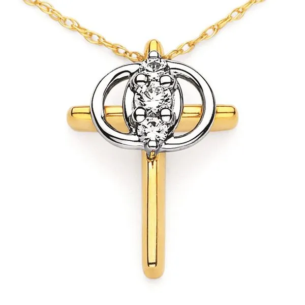 14K DIAMOND CHRISTIAN MARRIAGE SYMBOL PENDANT Kiefer Jewelers Lutz, FL