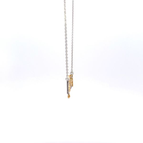 14K Two-Tone Music Note Necklace Image 2 Kiefer Jewelers Lutz, FL